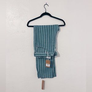 Reformation Cynthia stripped straight leg jeans